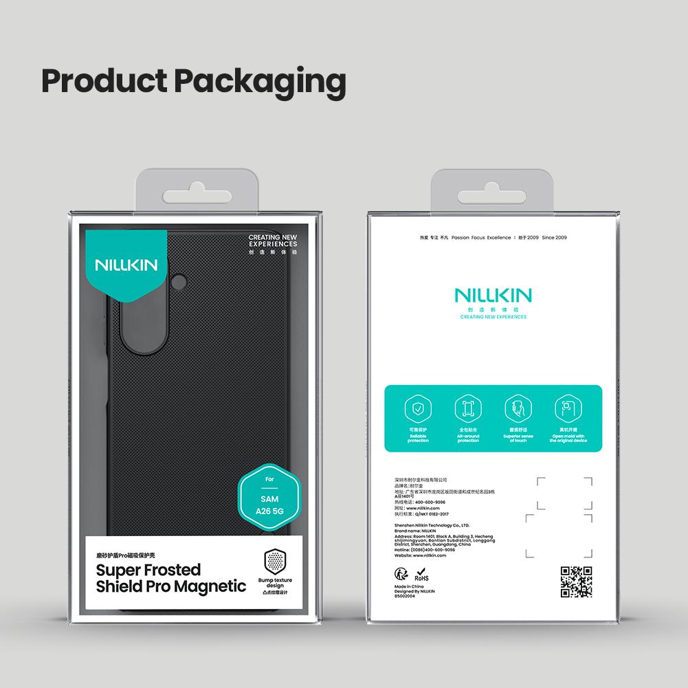 For Samsung Galaxy A26 5G Phone Case Nillkin Super Frosted Shield Pro Magnetic Hard PC+TPU Shell Shockproof Back Cover