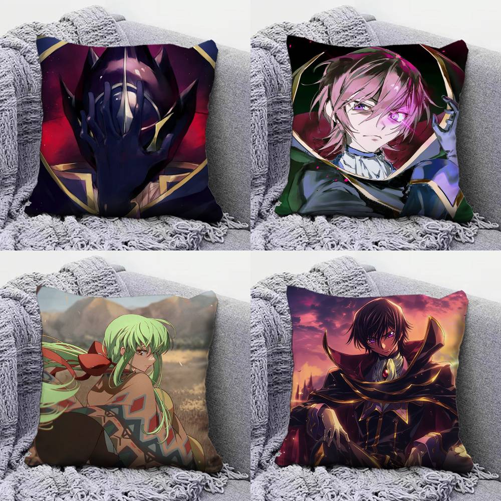 Code Geass CC Lelouch Home Sofa Cushion Covers and Aecorative Custom Pillow Covers