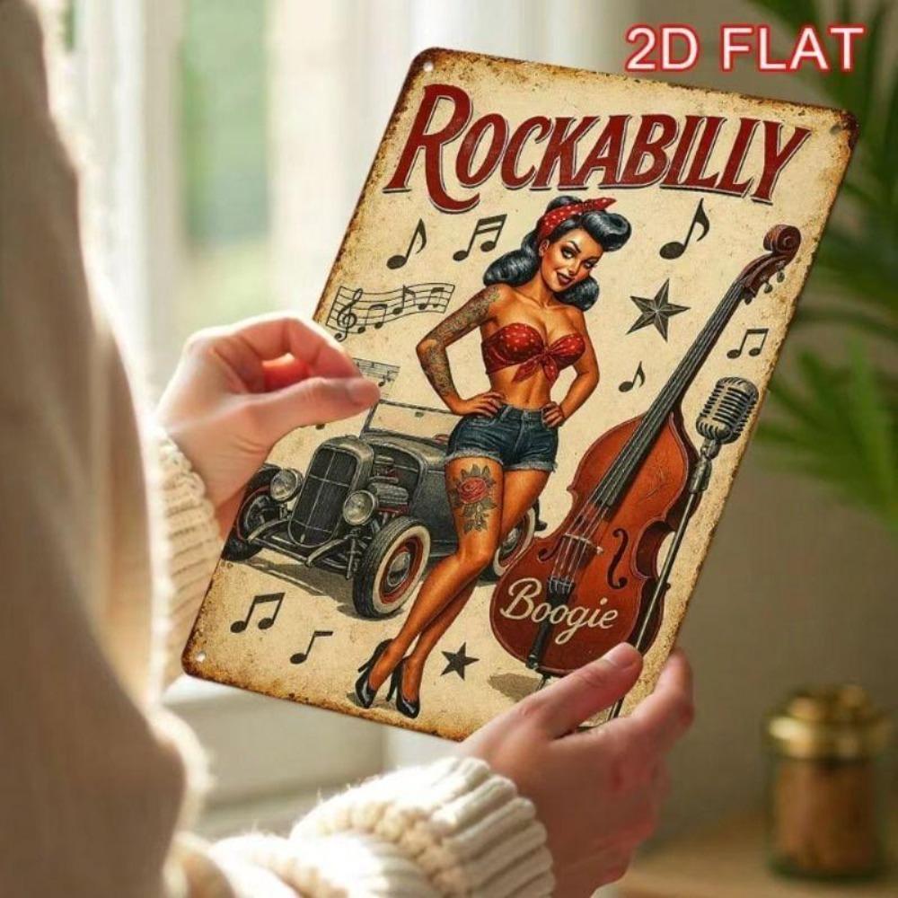 Retro Metal Tin Sign 20x30cm for Home Living Room Balcony Wall Decor