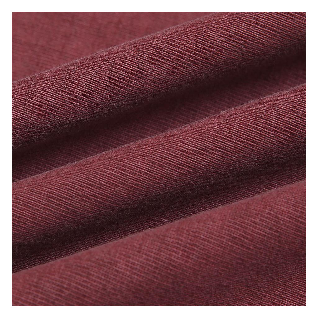 Solti Pigment Long Sleeve Poket T-Shirts (Deep Red)