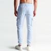 Men's Summer Drawstring Multi Pocket Casual Sports Cargo Trousers With Jogger Legs