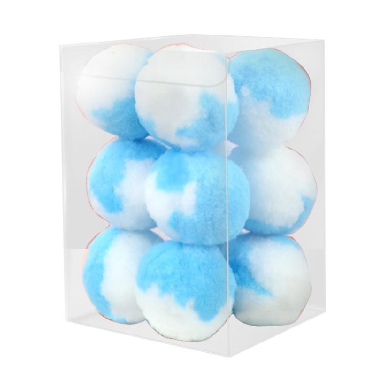 12pcs for Cat Toy Balls 1.8" Soft Kitten Pompon Ball Toys Interactive Playing