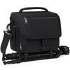 NEWHEY Waterproof Camera Bag, DSLR Camera Case, Shoulder Bag with Adjustable Dividers, Rain Cover, for Outdoor Activities, Travel, Photography, and Hi