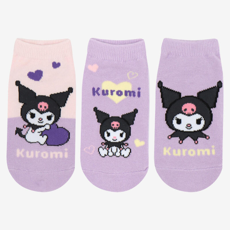 Kuromi Heart Children's Shorts 3-Piece Set