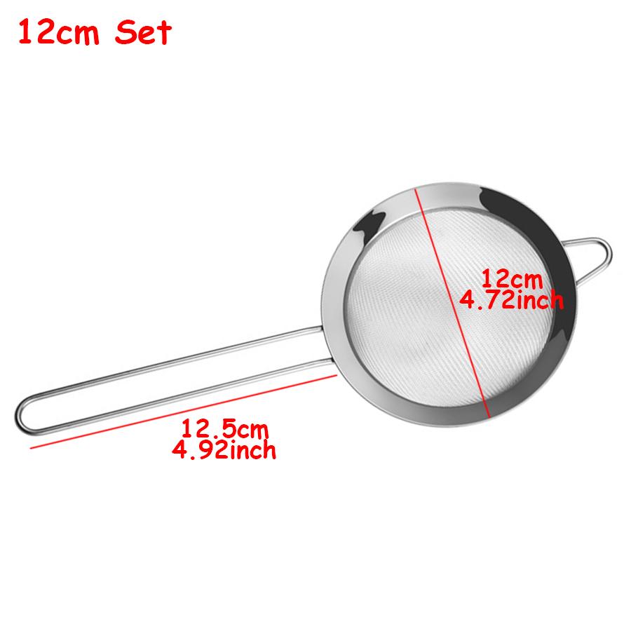 Lingură Ciur Praf Oțel Inoxidabil Ciur Metalic Potrivit pentru Făină Lapte de Soia Suc de Fructe Ouă Unelte de Bucătărie Practice