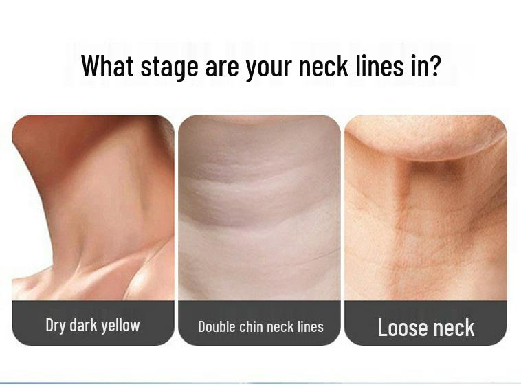Tricolor Beauty Neck Device: Firms, Lifts, and Reduces Neck Lines and Nasolabial Folds with Care Massage and Protection