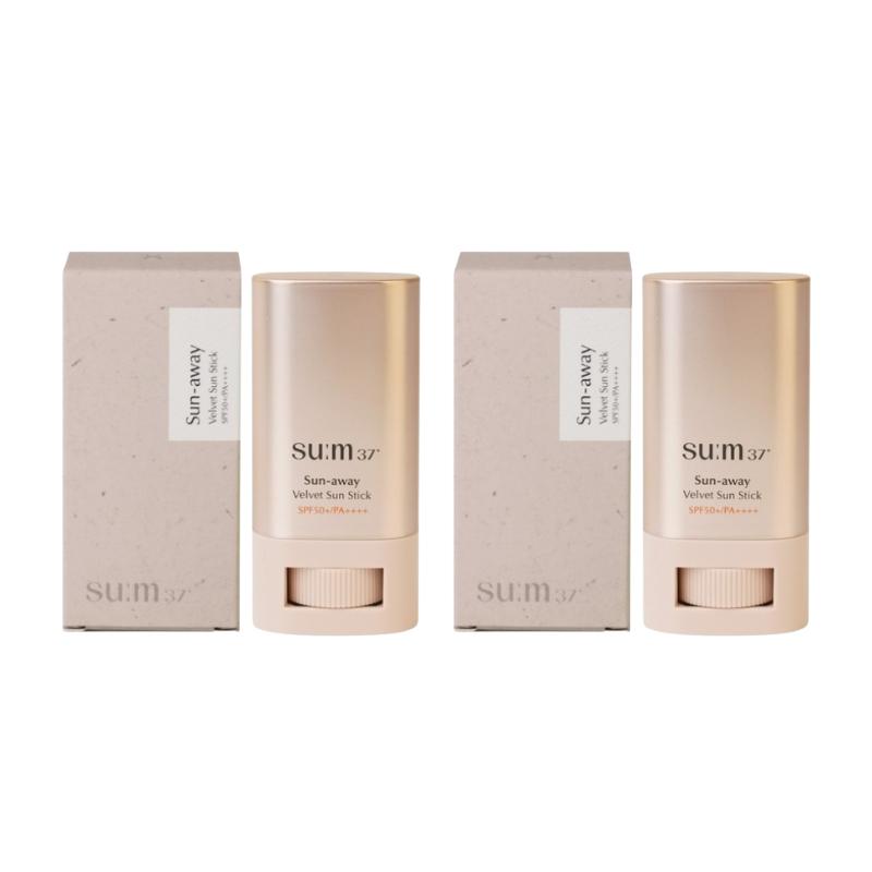 

Су:m37 Sun Away Velvet Sun Stick SPF50+ PA++++ (18 г) – Матовый солнцезащитный стик с ферментированными экстрактами / увлажняющая защита от УФ-лучей 18 g 2ea