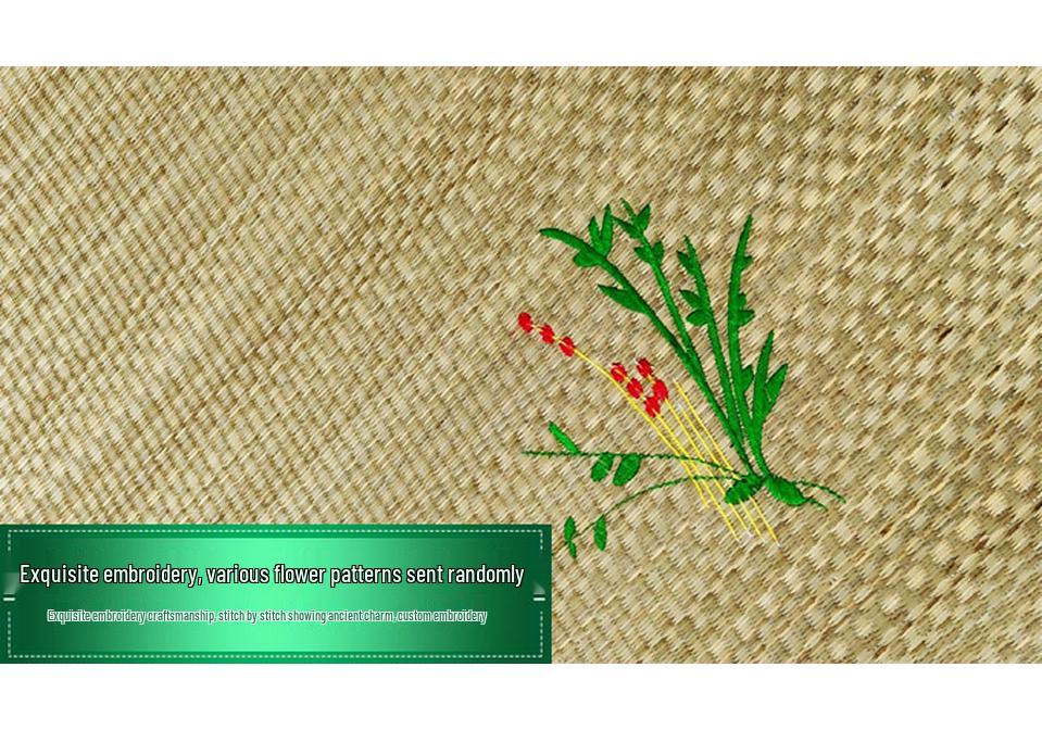 Chinese Style Thickened Foldable Straw Mat with Free Shipping - Customizable for Dorms, Traditional & Natural Design