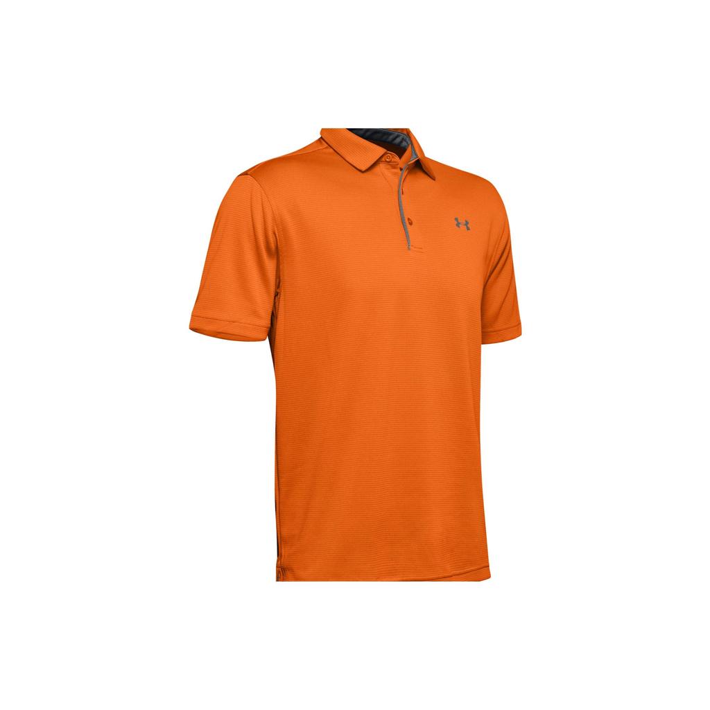 Under Armour Solid Color Polo Shirt Men tops Orange 1290140-800