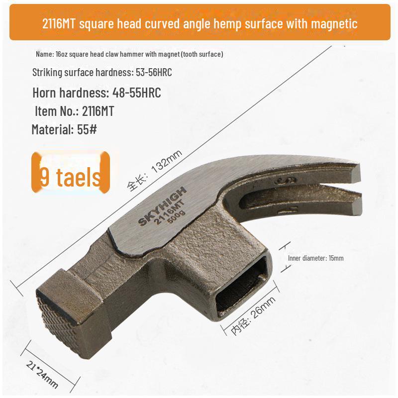 Australian & New Zealand High Carbon Steel Magnetic Claw Woodworking Hammer