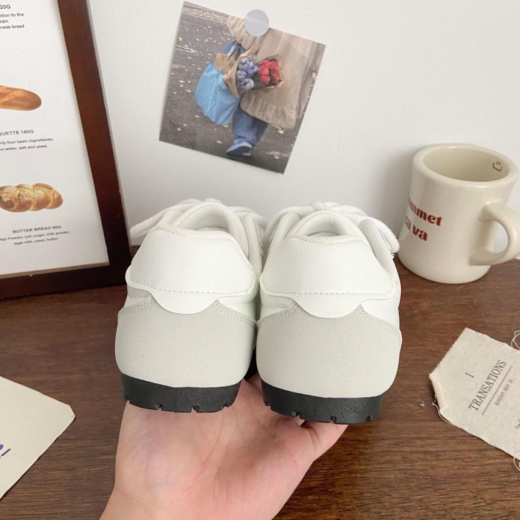 Pink German Training Shoes Female Ugly Cute Spring New Ins Niche Round Head Sports Forrest Gump