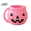 Cute Pumpkin Shape Organizer Halloween Ice Cream Cup with Spoon, Keeps Hands Warm Dessert 3D Printed Decor Cup, PLA Creative Sleeve for Home