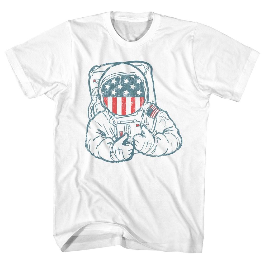 USA Patriotic Stars & Stripes Astronaut Men s T Shirt XXXXL
