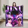 Jinu K-Kpop D-Demon H-Hunters Blanket Cover  Flannel Throw Blankets Summer Air Conditioning Portable Soft Warm Bedsprea,