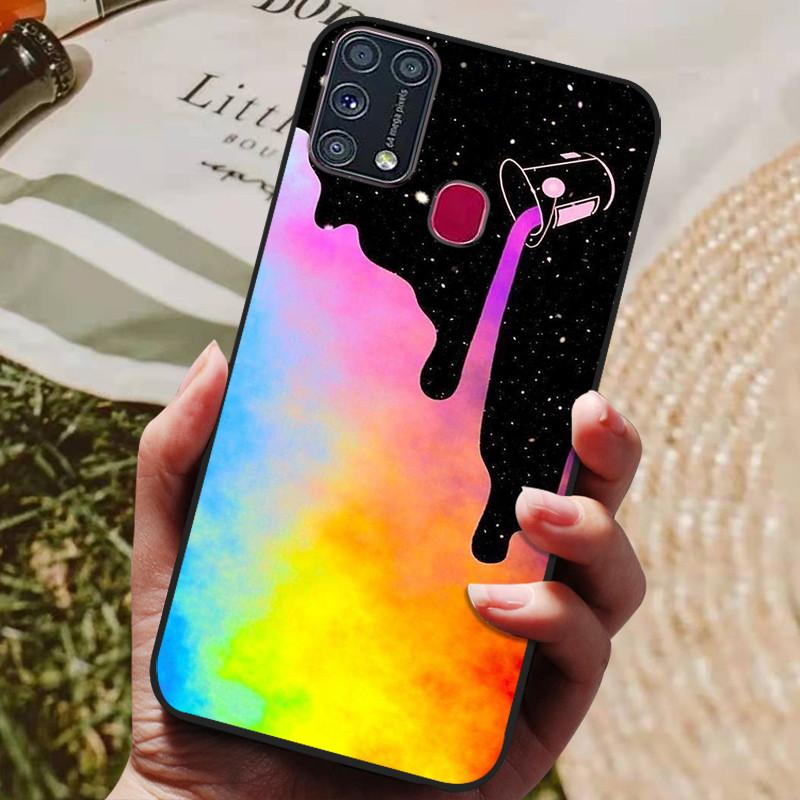 For Samsung M31 Case Phone Cover Silicone Soft TPU Back Cover for Samsung Galaxy M31 M 31 case SM-M315FZBVSER m315 Fundas Bumper