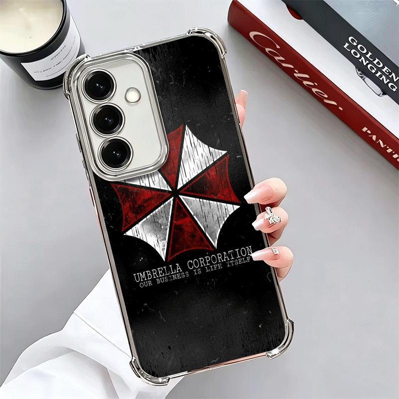 R-Resident-Evil Game Plating Phone Case For Samsung A17 A07 A37 A57 A16 A56 A15 A55 A14 A54 A13 A53 A26 A36 A25 A35 A24 A34 A23