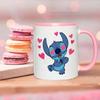 Kubek Różowy Na Prezent Dla Fana Lilo Stich Wzory + Opakowanie Gratis