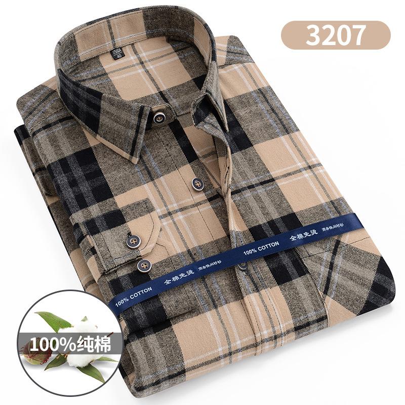 Extra Large Size 160KG S - 11XL 100 Cotton Men's Flannel Shirts Long Sleeve Men's Flannel Shirts Long Sleeve Big and Tall