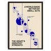 Abstract Typography Art Poster Less Is More Canvas Painting Motivational Quote Art Home Decor Print for Home Living Room Decor