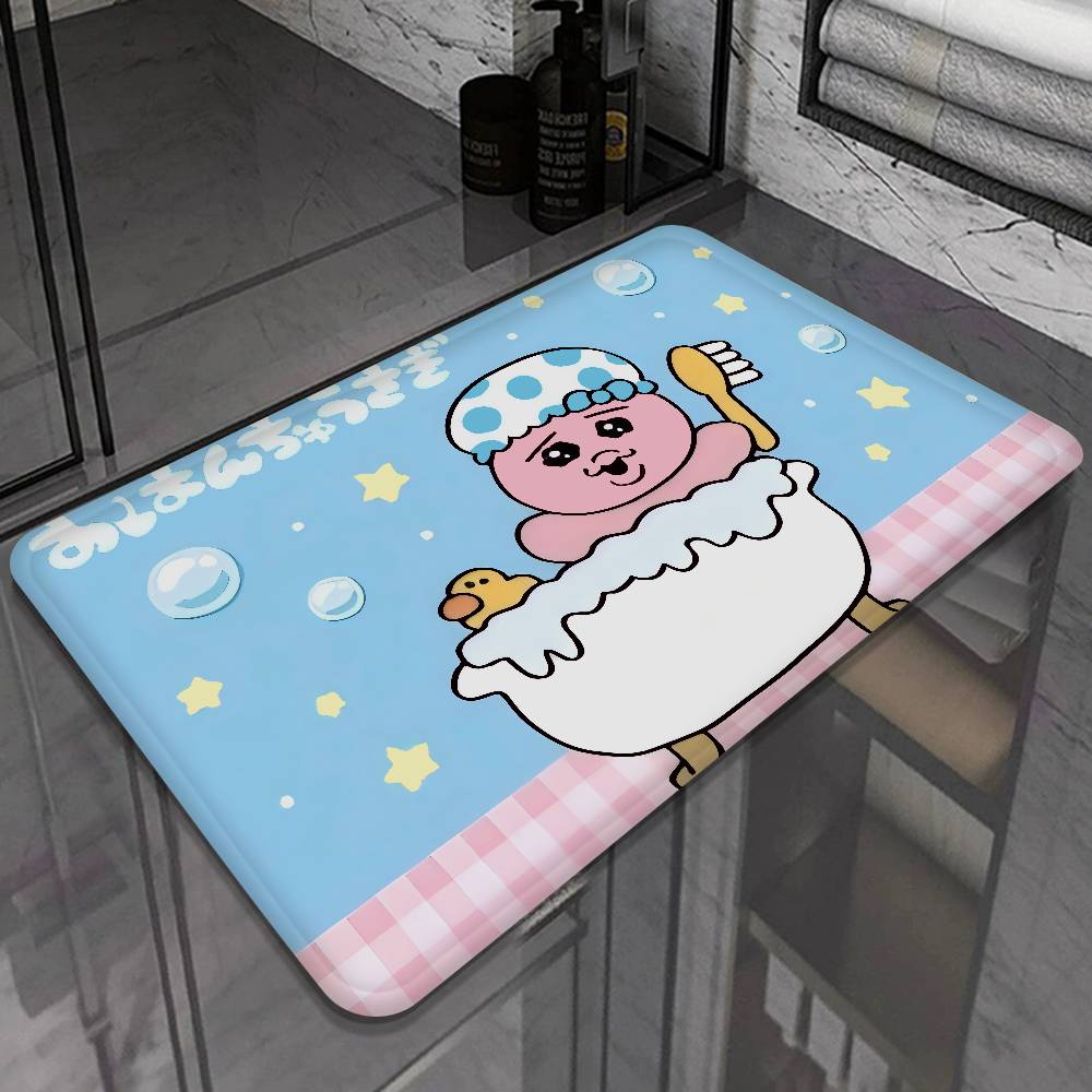 O-Opanchu U-Usagi Cartoon Cute Floor Mat Cheaper Anti-slip Modern Living Room Balcony Printed Bedside Mats