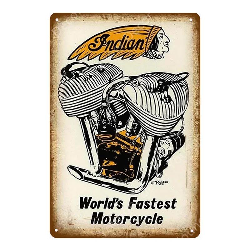 

Retro BSA Motorcycles Metal Plate Norton Indian Tin Signs Vintage Metal Poster Garage Decor Club Pub Bar Wall Decoration YJ175 20X30CM
