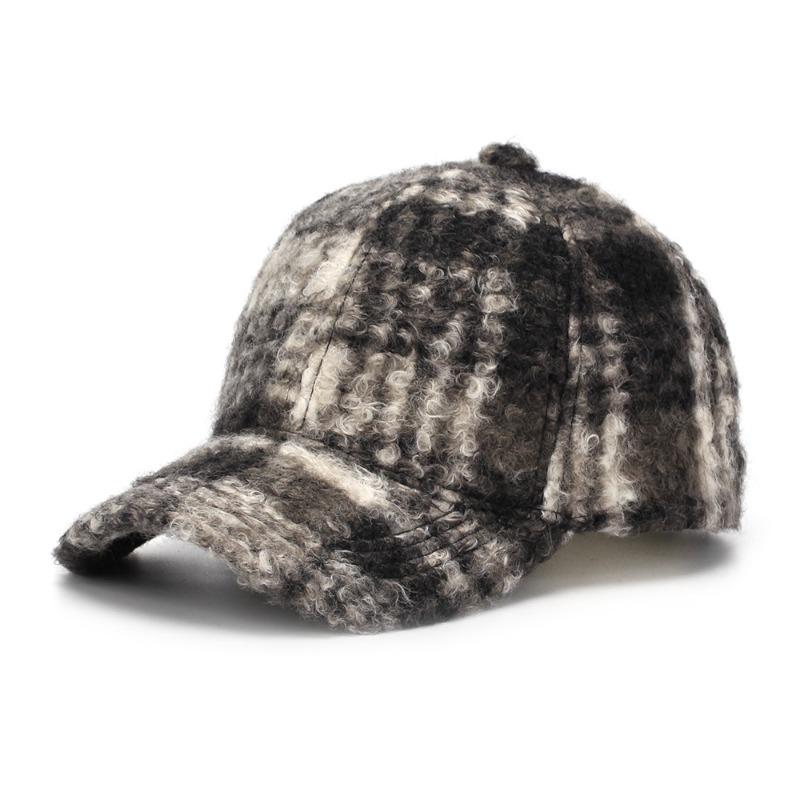Print Baseball Hats Sunshade Retro Warm Autumn and Winter Unisex Peaked Caps Versatile Hardtop Fashion Casual