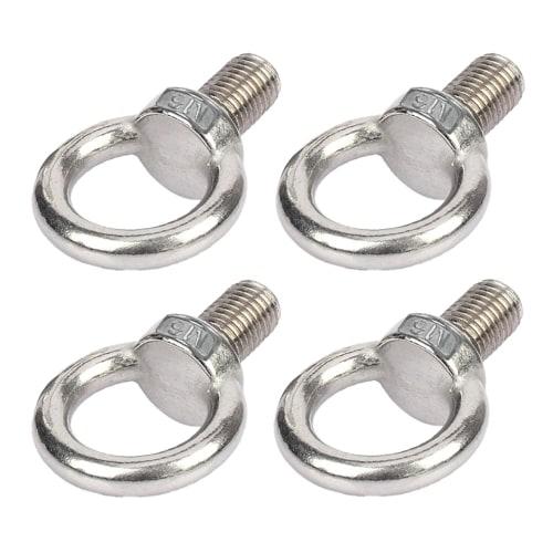 

AZNABLE Stainless Steel Eye Bolts, Hanging Bolts, I-Bolts with Screw Hooks, Male Threads, Hooks for Fixing, Set of 4 (M8)