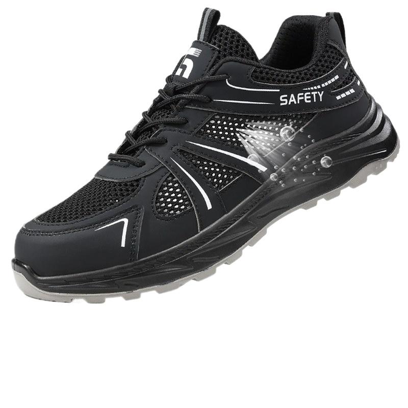Summer New Men's Safety Shoes Puncture Resistant Work Shoes Men's Protective Shoes Wear-resistant Work Boots Tactical Boots