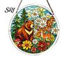 Lebendiges Schatten Puzzle Spielzeug Acryl Puzzle Sonnenfänger Fensteraufhängung Kit, Buntglas Stil DIY Interaktive Heimdekoration Puzzles Gartendekoration,