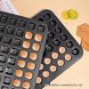 12-Cavity Mini Muffin Baking Pan with 48 Molds - Square and Round Shapes