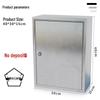 Lockable Wall-Mounted Stainless Steel Phone and Data Storage Box