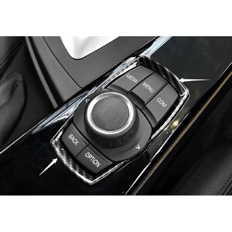 For BMW X1 F48 2016-2022 ABS Carbon Fiber Console Driving Mode Button Ring Trim