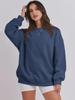 Autumn Winter Women Loose Velvet Sweatshirt Fashion Solid Color Top