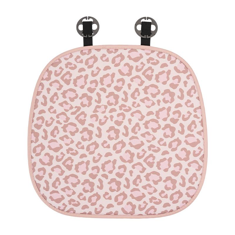 New car seat cushion leopard print cat four seasons universal car seat cushion linen breathable and comfortable car seat cover