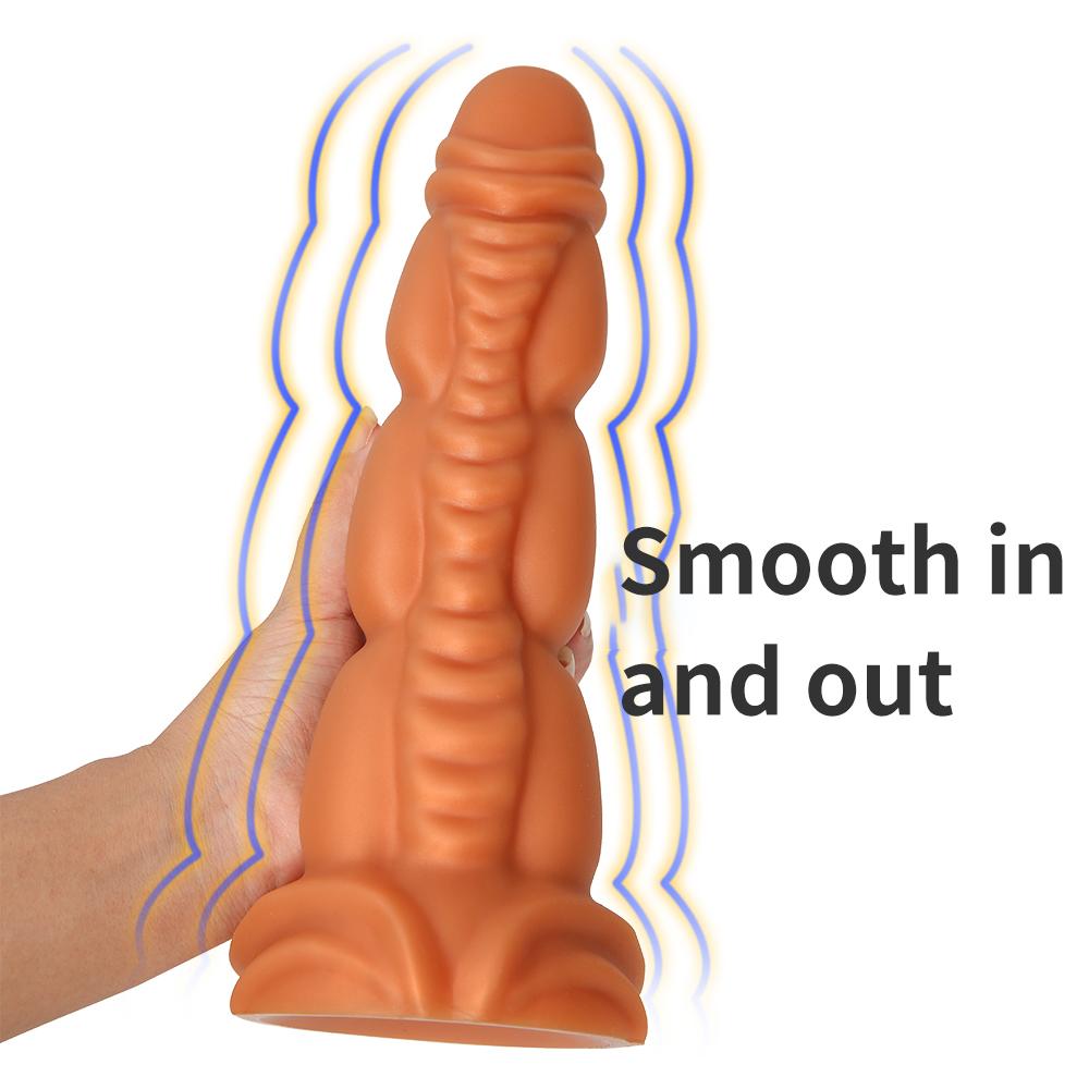 Plug anale in silicone Masturbatore Simulazione Dildo Espansore anale Giocattoli adulti del sesso Fisting Pene realistico Grosso cazzo