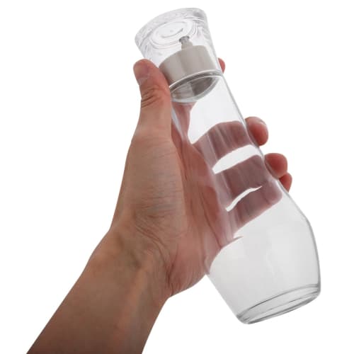 GLEAVI 2-Piece Refillable Mouthwash Bottle with Pump for Oil and Vinegar Soap