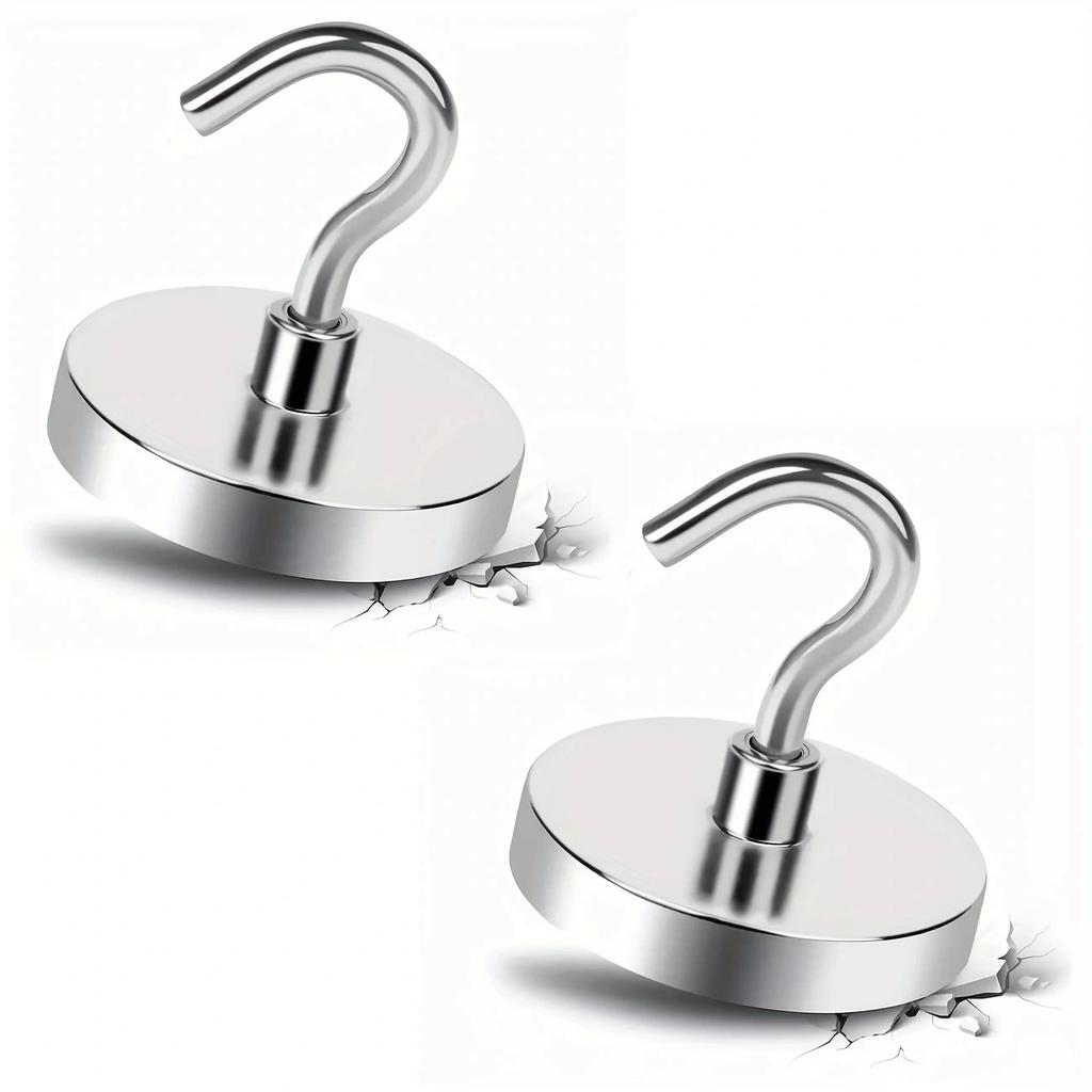 4pcs 100LBS Magnetic Hooks.Magnetic Hooks Cruise Ship Accessories, Door Holder, Keys, Home, Office, BBQ.