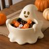 Decorative Storage Tray 3D Printed Halloween Ghost Bowl, Trick or Treat Snack Candy Serving Bowl Dish, Party Supplies Decor