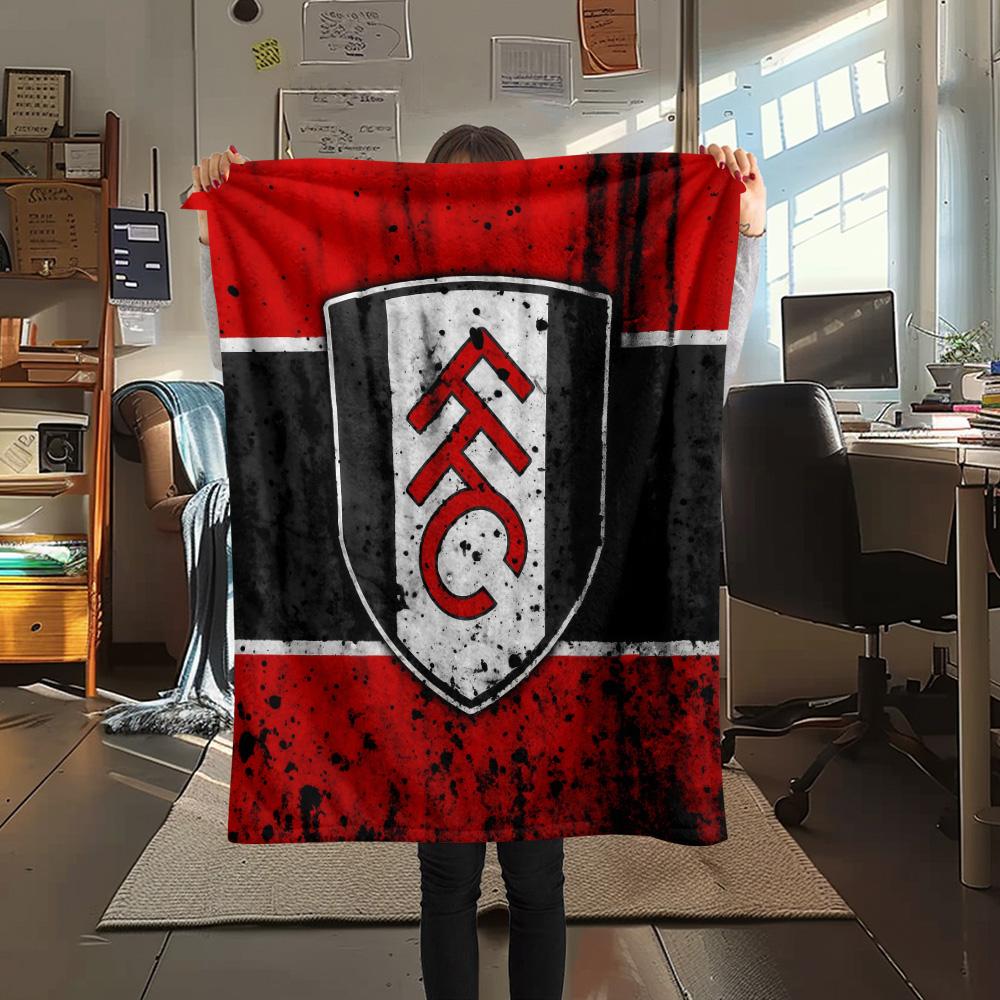 Fulham FC Flannel Blanket, High Quality Comfortable for All Seasons, Home Decor, Warmth and Comfort