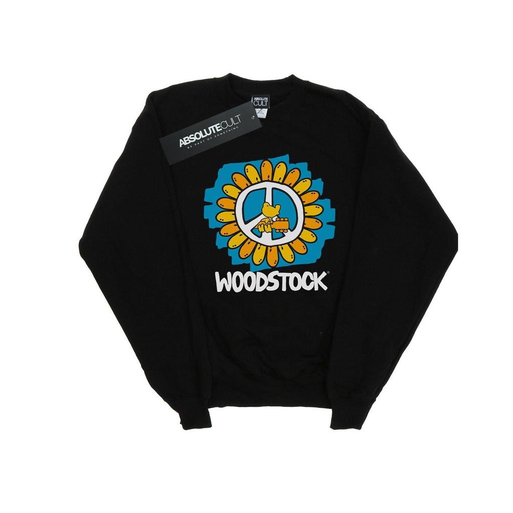 Woodstock Womens/Ladies Flower Peace Sweatshirt