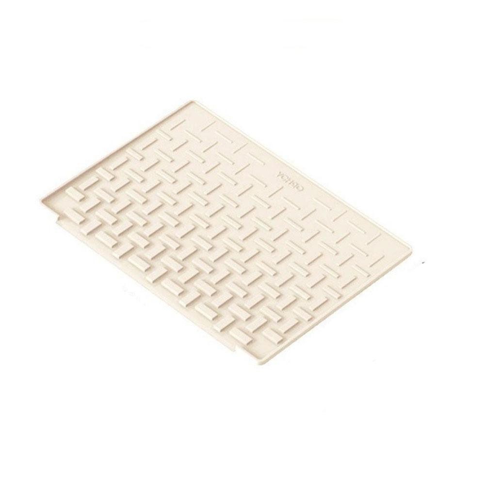 Heat Insulation Silicone Drainage Mat Slope Design Heat Resistant Kitchen Drain Pad Silicone Material L