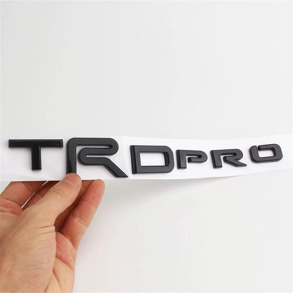 1pc TRDPRO logo Emblem 3D ABS Car trunk sticker for toyota TRD Yaris Camry Tantu Prado Lande kuluze RAV4 car repack accessory