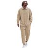 2024 Euro-American Fashion Men's Cotton Linen Shirt & Pants Autumn Sports Casual Set