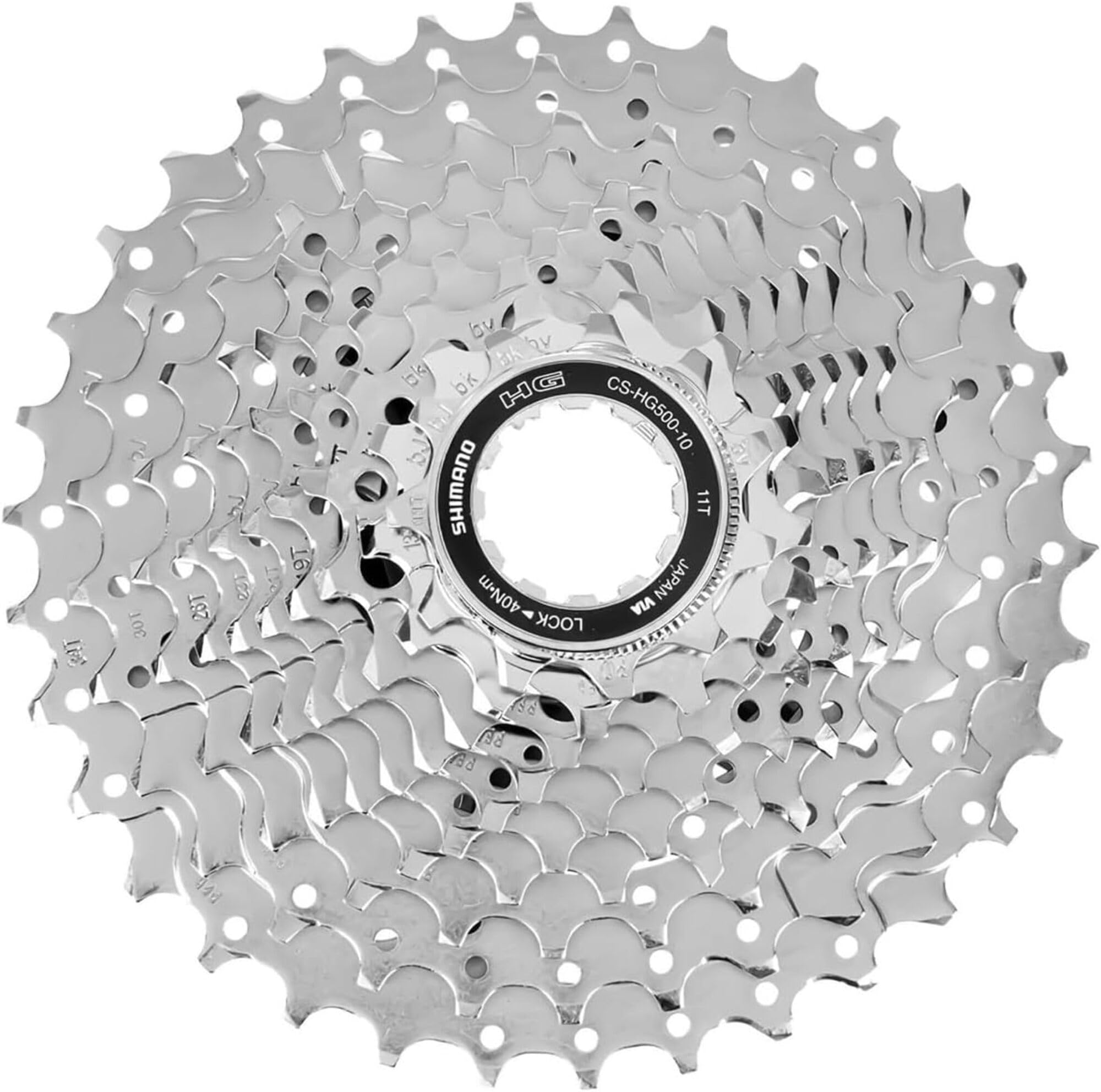 

SHIMANO Кассетная звездочка 10S ICSHG50010125 (ДОРОГА) CS-HG500-10 11-25T серебряный