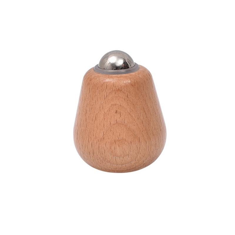 Dřevěný váleček na masáž obličeje Masážní nástroje s železnou kuličkou Mini ruční masážní přístroj na obličej Nástroje pro péči o pleť Snadno se čistí a používá