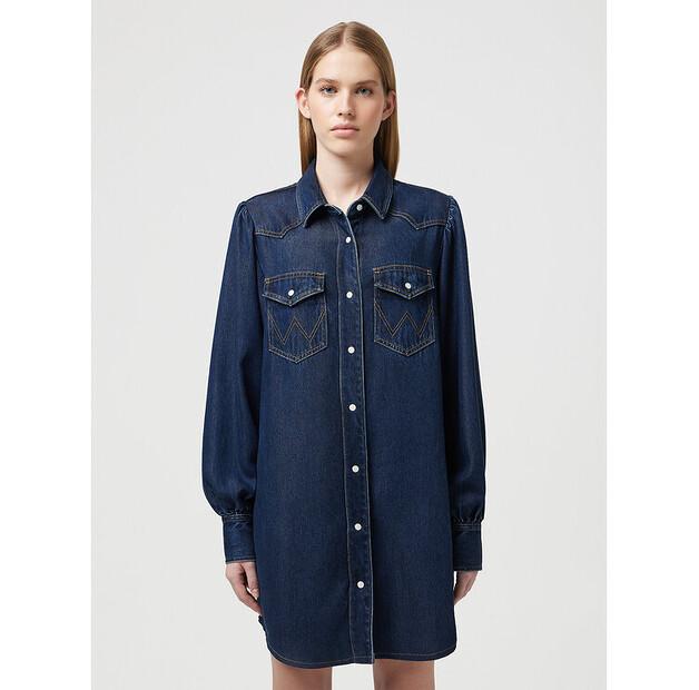 Платье повседневное Wrangler BALLOONSLEEVE SHIRT EU S