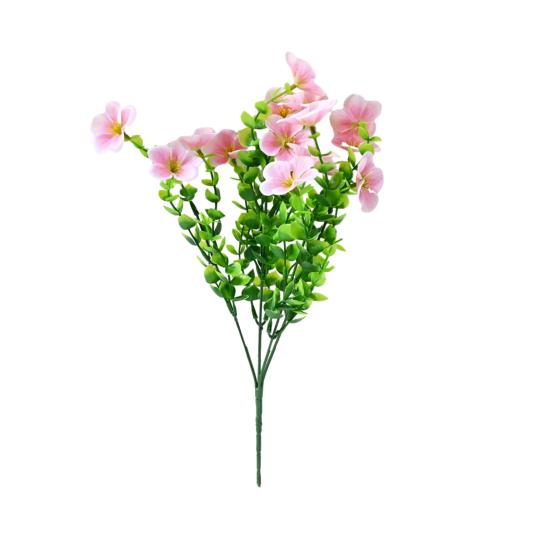 Artificial Flowers for Outdoors UV Resistant Mixed Bundles Fake Wildflower Bouquet Realistic Spring Planter Filler for Hanging Baskets Porch Patio