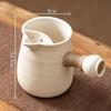 Ceramic Teapot Porcelain Tea Pot with Rope Wrapped Handle Maker for Home Lovers Gift Picnic