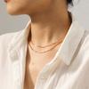 Handmade chain jewelry necklace for women, unique versatile clavicle chain, light luxury niche titanium steel neck ornament