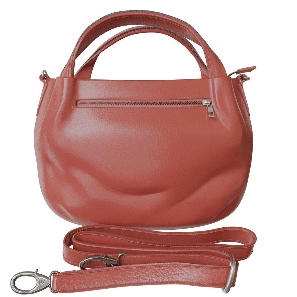 Elegante vegane Damen Handtasche aus Kunstleder mit Umhängefunktion